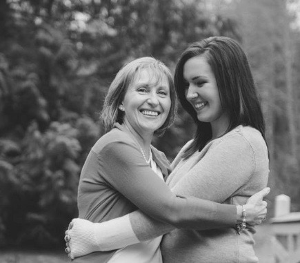 Mom and I a month after her diagnosis.